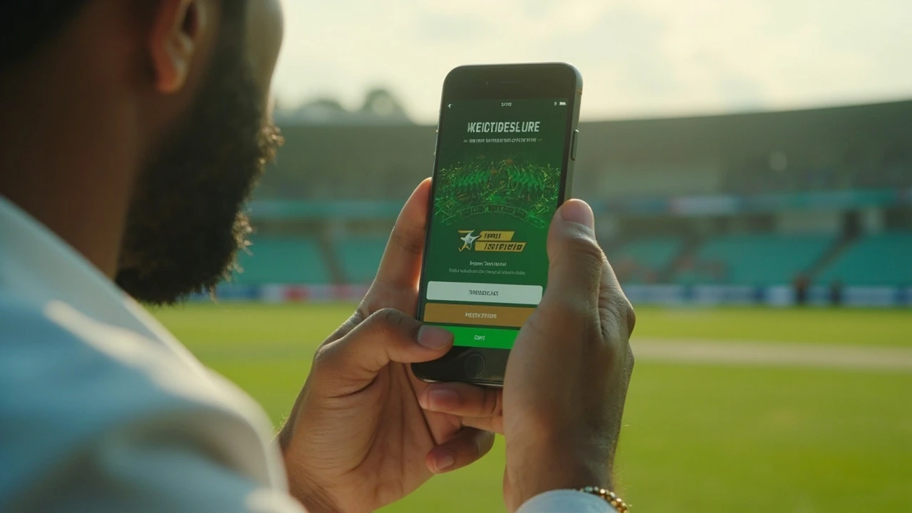 Indian fantasy cricket user checking an official bonus offer screen before registration